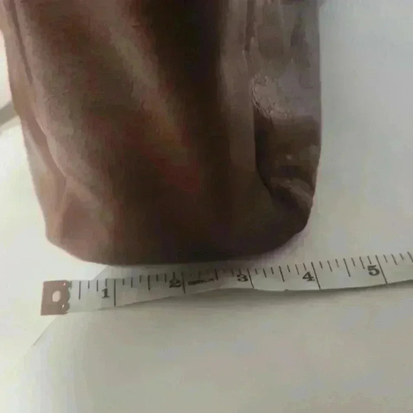 NWOT SPIKES & SPARROW Cognac brown leather textured medium shoulder bag purse - Picture 13 of 13